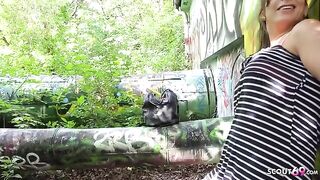 German scout picked up German slut for a rough fuck on cam