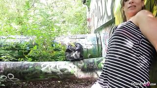 German scout picked up German slut for a rough fuck on cam