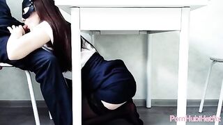 She allowed to cum in her mouth and fucked her