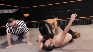 Foot-worship and ass-licking with mean femdom