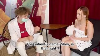 The doctor checked the girl, then she had to pay for the visit