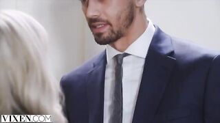 A beautiful blonde woman, Lilly, receives a sweet surprise in return