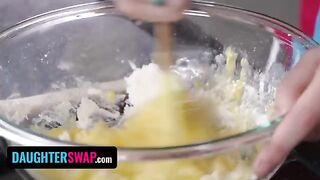 Two stepdaughters, Jill and Arya, swap fathers by baking a pie
