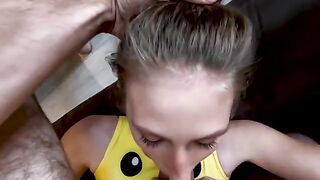 Girl suffers from a hardened ass during intense action