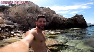 A young guy has sex with a skinny girl on the beach
