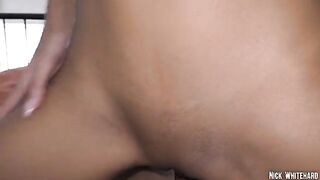 Black Asian teen Lia Lin showcases her perfect body and skills