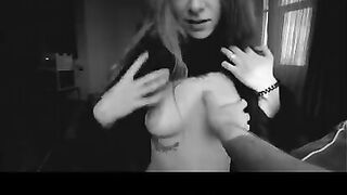 A beautiful girl has sex and receives a creampie in her mouth