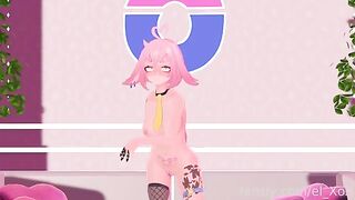 First-time anal sex with a popular virtual YouTuber model