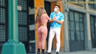Latina with a big ass seduces a rich stranger and fucks him hard