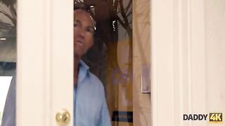 An athletic guy was tricked into sex with his girlfriend by Daddy4K