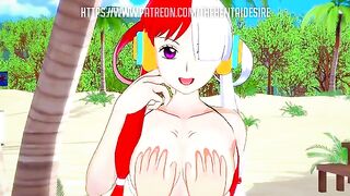 A dreamy encounter with Uta from One Piece, exploring her passionate side through animation