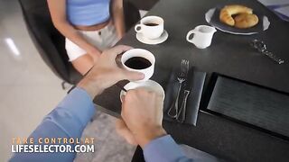 Foot fetish nanny Candee Licious seducing with her pussy