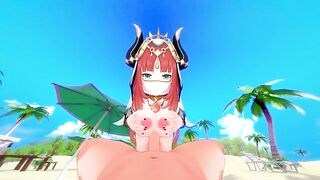 The beautiful girl Nilou has sex in a passionate scene from Genshin Impact