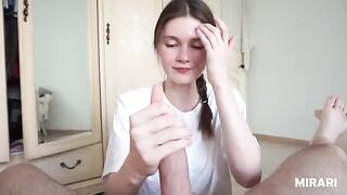 A cute college girl with a great mouth full of experience - MIRARI