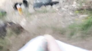 Babe got fucked by a stranger on a nude beach