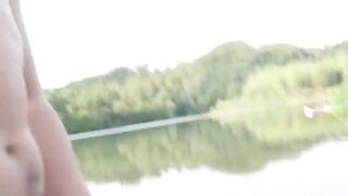 Babe got fucked by a stranger on a nude beach