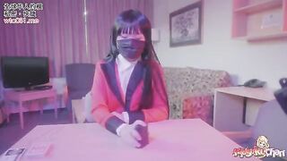 Yumeko Kakegurui lost a bet and had to drink cum and get fucked without panties