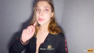We fucked on the stairs while parents were at home - Cum in panties