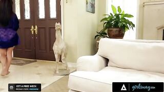 Reena Sky makes a bold move with her neighbor in a steamy scene