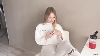 A cheeky girl threw her legs on the table and got fucked