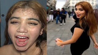 Submissive Latina teen Marina Gold, picked up on the street, gets fucked hard in a rough session