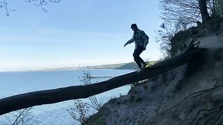 A walk with my Chihuahua around Gdynia Orłowo and some daring action