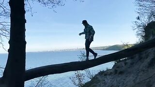 A walk with my Chihuahua around Gdynia Orłowo and some daring action