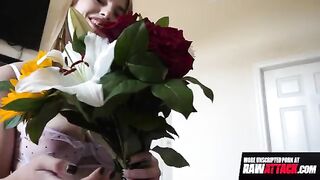 Octavia Red enjoys a huge cock, showcasing her busty natural beauty