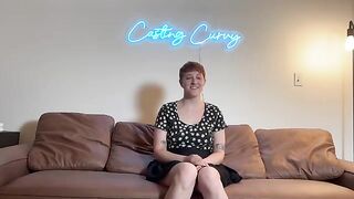 Casting Curvy: First porn for big titty art hoe with thick curves