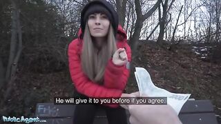 Czech girl Dominno was fucked in a hotel room by a public agent