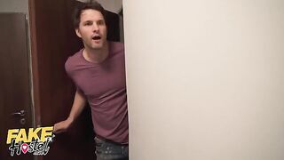 Two hot chicks, Sofia Lee and Lily Joy, in a wild hostel adventure