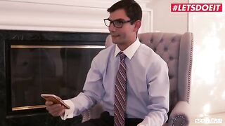 Gina Valentina seduces lawyer for a wild foursome adventure