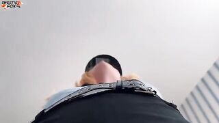 A sexy girl arranged a surprise and sat on my face in a police suit, oh boy!