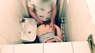 Tinder date ends with a hot encounter in a restaurant toilet