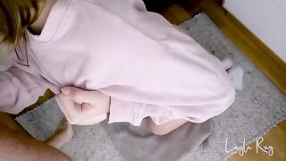 A beautiful cutie gets her pussy filled with cum and has no panties on