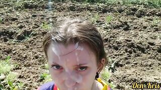 A lot of hot guys cum on the cute girl's face and hair in this steamy compilation