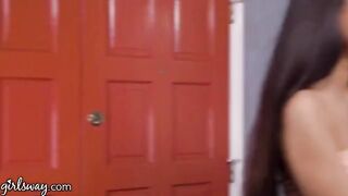 Eliza Ibarra gets her pussy smashed by horny stepmom
