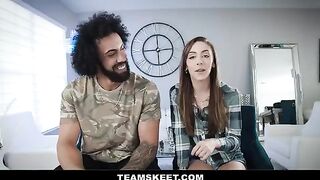Girlfriend gets fucked in crazy positions, showcasing petite charm