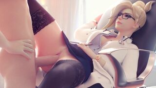 Overwatch Mercy animation by RedScarlet28