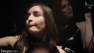 Submissive Emily exposed and dominated by her Mistress Maitland in a Deeper scene