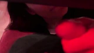 College girl gets her pussy filled with cum during a party