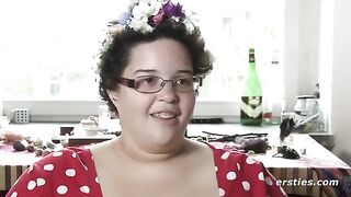 An Amateur Girl Plays with Her Shaved Pussy Using Her Finger in a Steamy Ersties Scene
