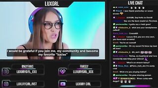 A pretty streamer has sex with her fans in a steamy online session