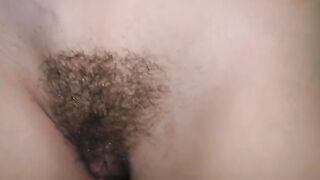 A sexy roommate with red lips fucks with a big dick