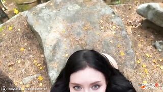 Girl was fucked in public by a guy with a big cock