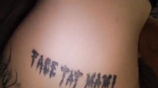 A passionate couple has a rough but loving sex session