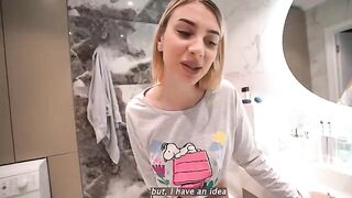My step sister is a slut who teaches me to fuck