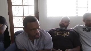 Karen is the boss of a group of guys who love to face fuck and cum on her face