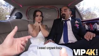 The bride got permission from her husband to fuck in the car