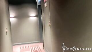 A guy with a big dick fucks a pretty skinny girl at her home